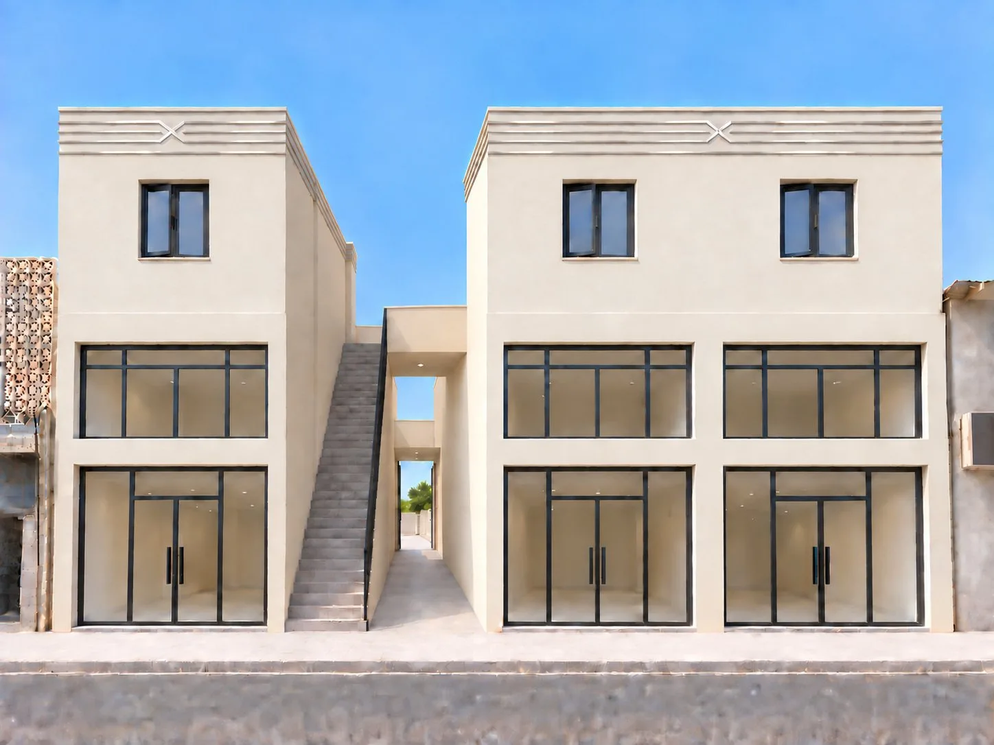 Commercial units with separate entrances